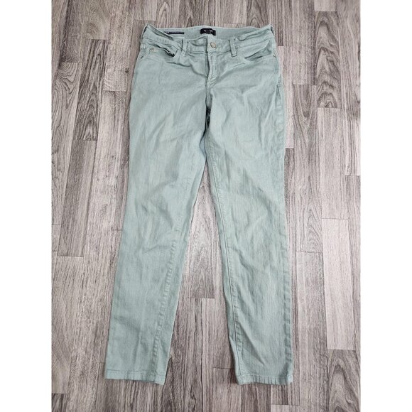 NYDJ Jeans Womens 4 Sage Green Alina Convertible Ankle Skinny Lift Tuck Stretch - Picture 1 of 11